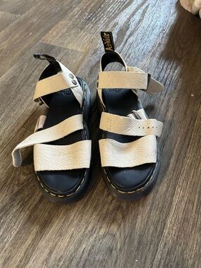 Dr. Martens Leather Triple-Strap Sandals